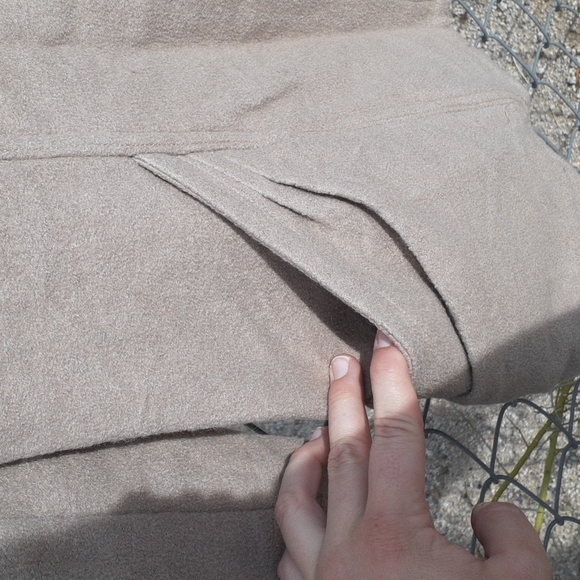 Viml.y Black & Tan Pea Coat, Size M - Picture 6 of 8